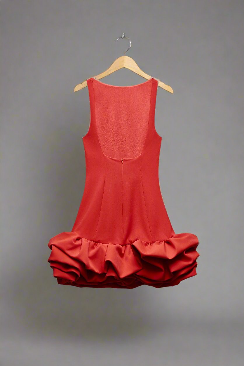 RUFFLE DRESS