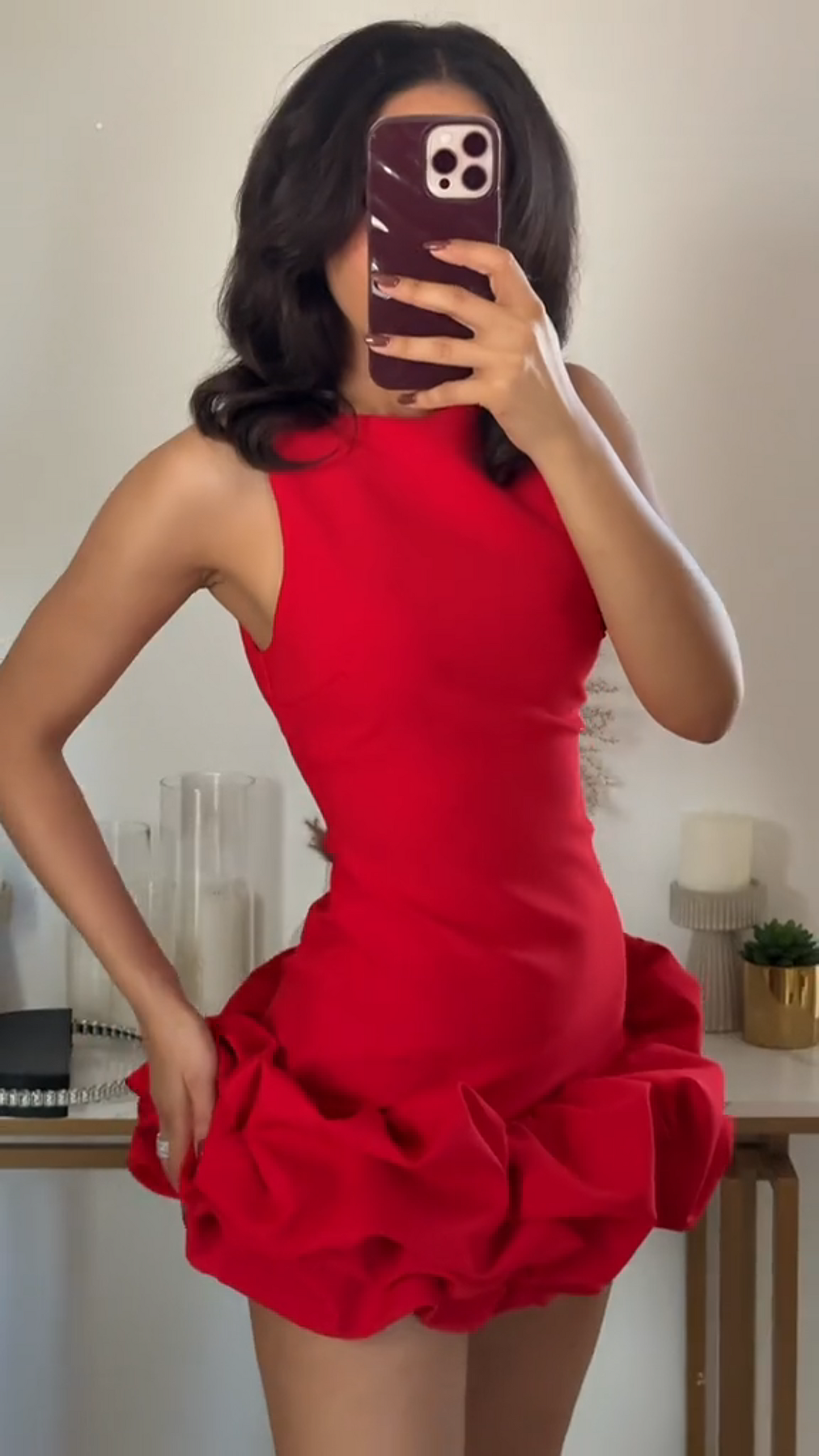 RUFFLE DRESS