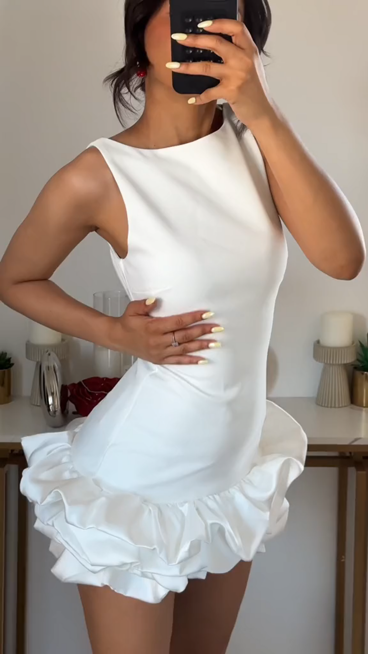 RUFFLE DRESS