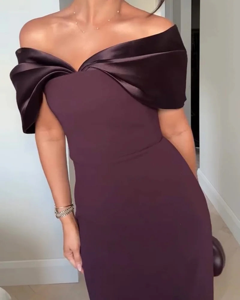 ELEGANT OFF SHOULDER DRESS