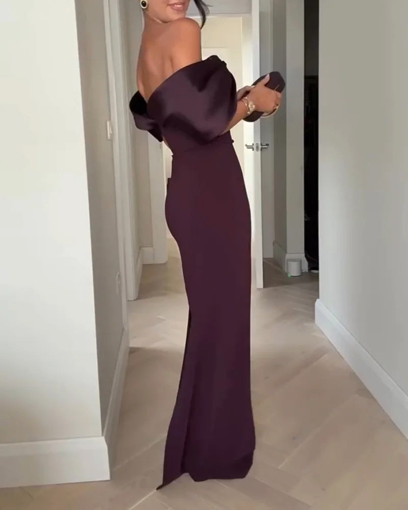 ELEGANT OFF SHOULDER DRESS