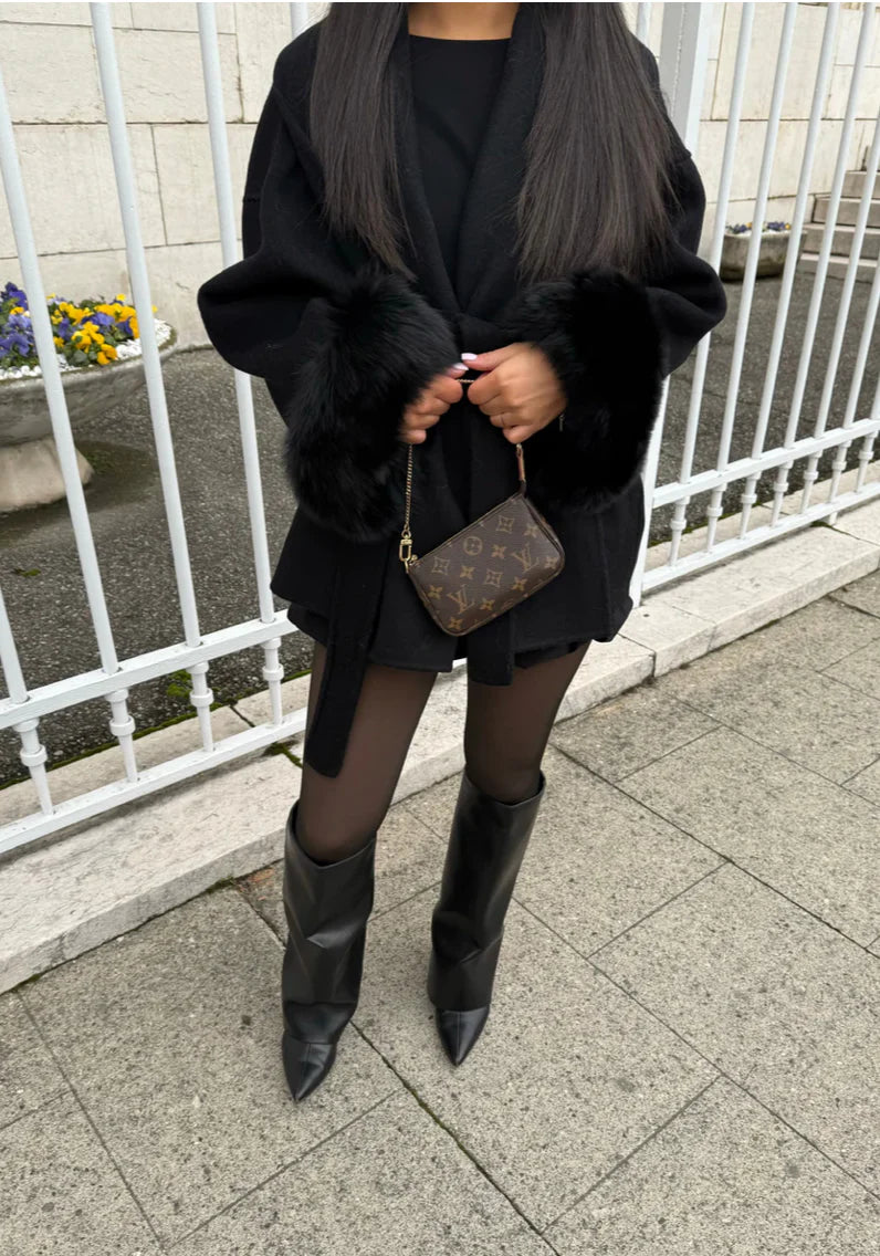 WOOLCOAT WITH FUR