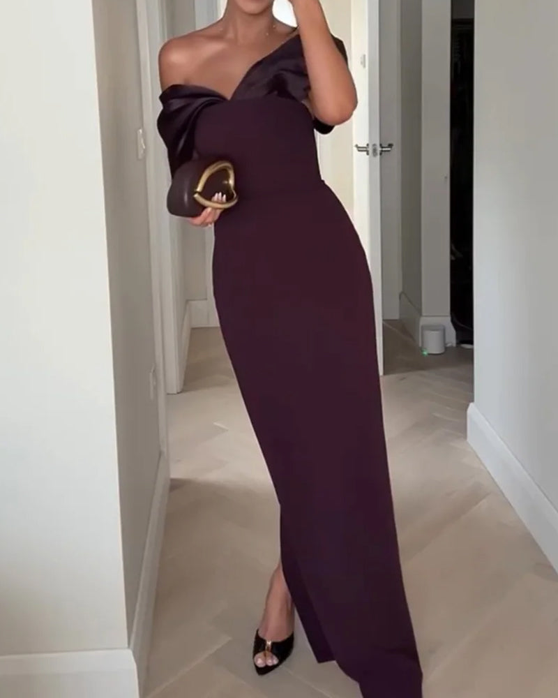 ELEGANT OFF SHOULDER DRESS
