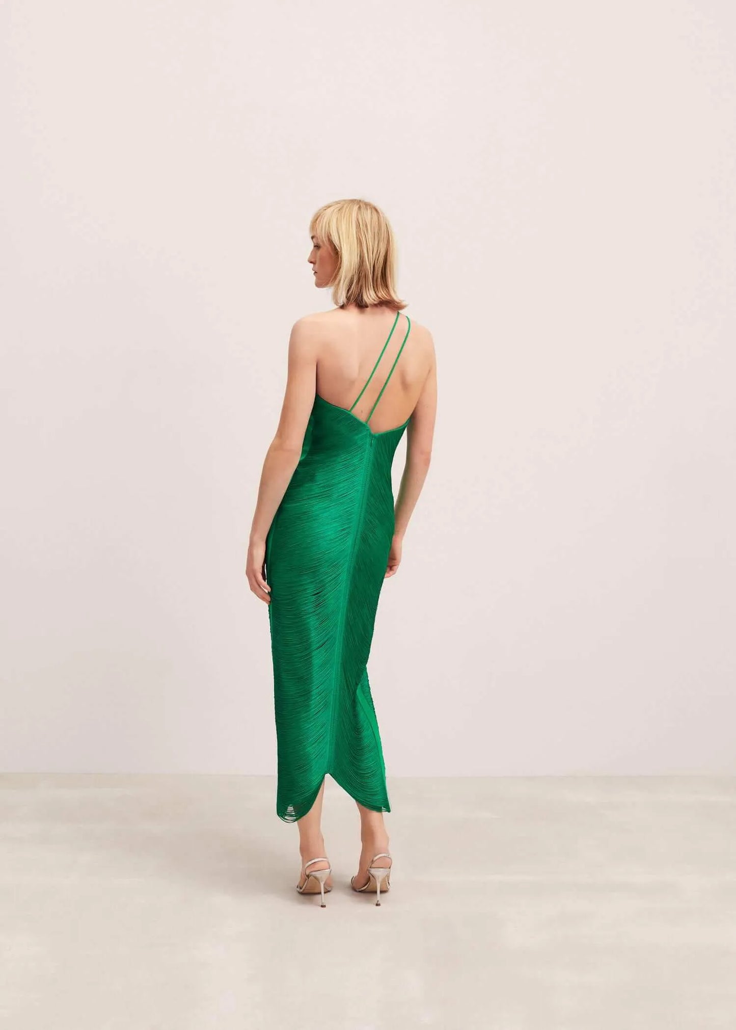 Channing - Asymmetrische Jurk met Kwastjes