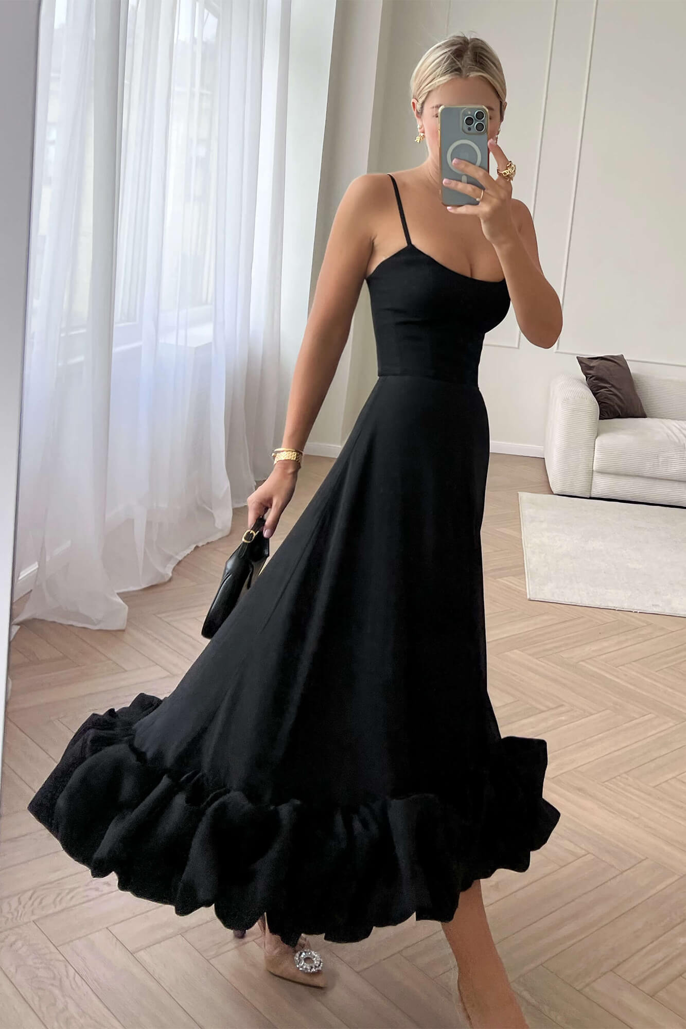 FLOUNCE DRESS