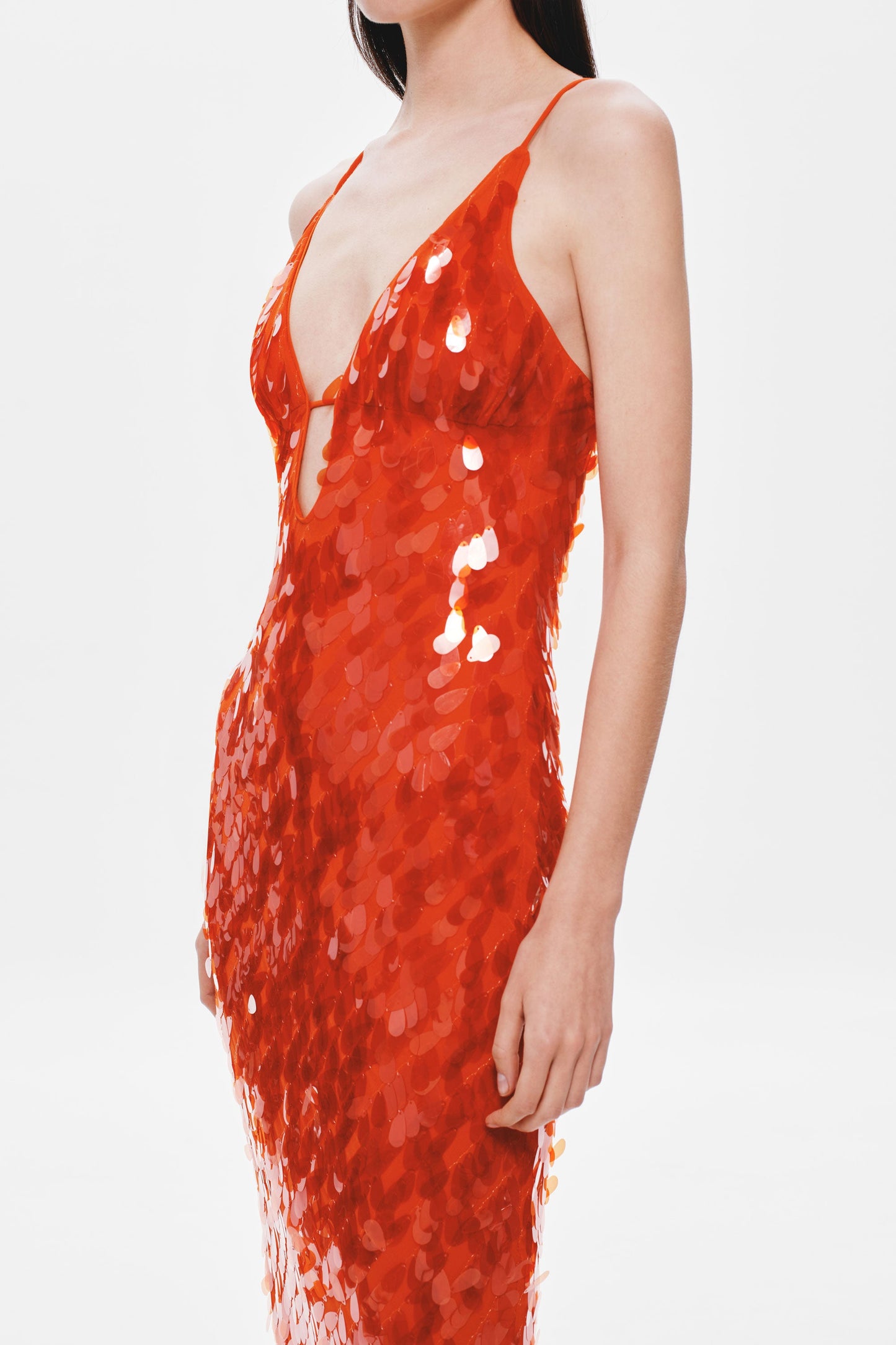 VELVET FLAME DRESS