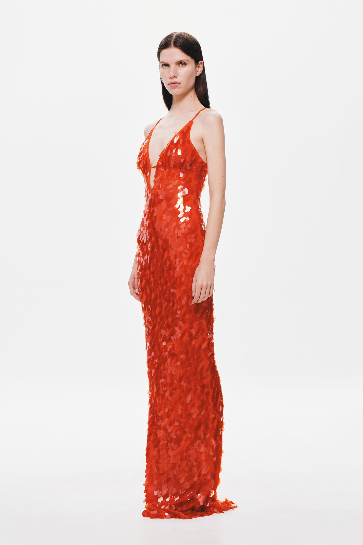 VELVET FLAME DRESS
