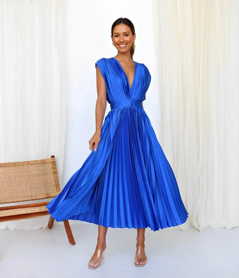 MARIA PLEATED DRESS