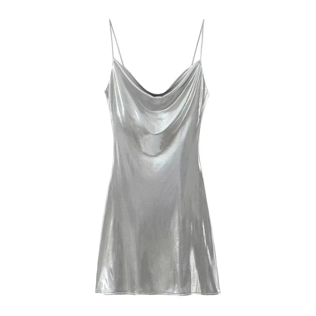 METALLIC MINI DRESS