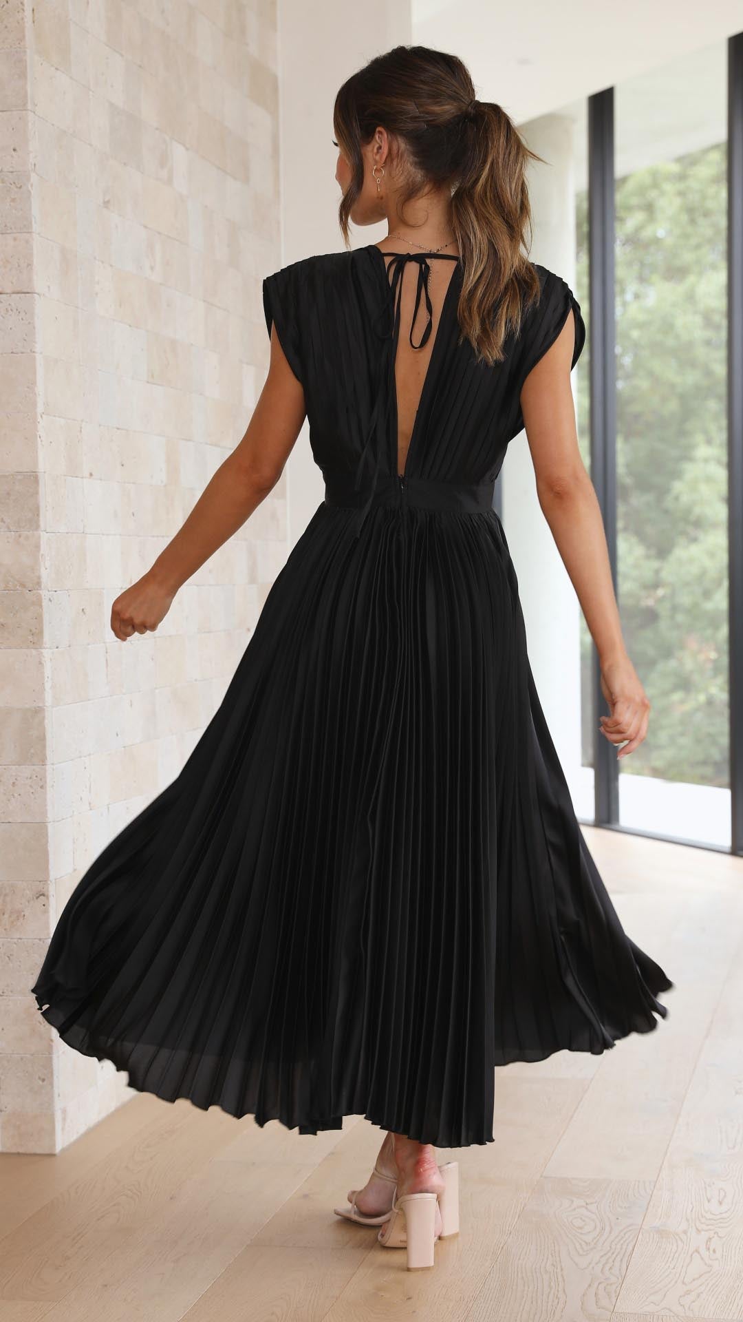 MARIA PLEATED DRESS