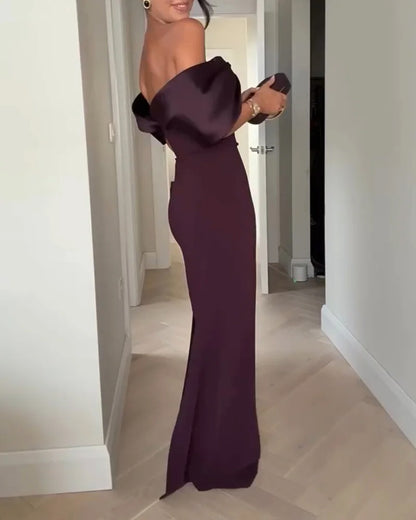 ELEGANT OFF SHOULDER DRESS
