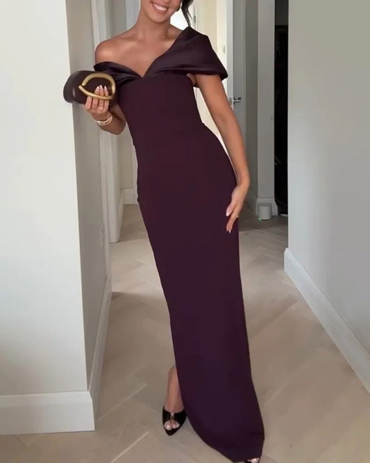ELEGANT OFF SHOULDER DRESS