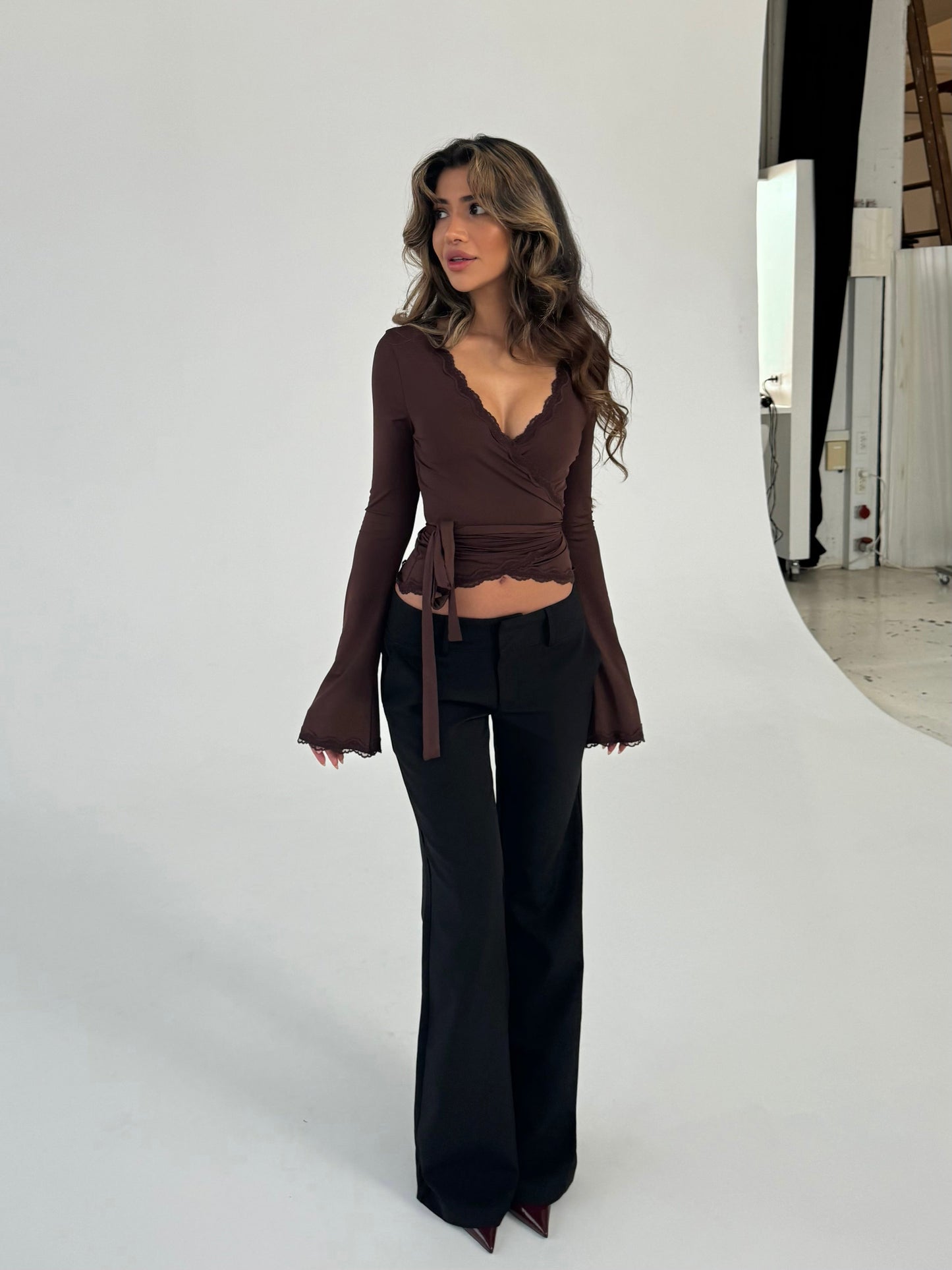 Ballerina basic top - dark brown