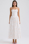 White posy print