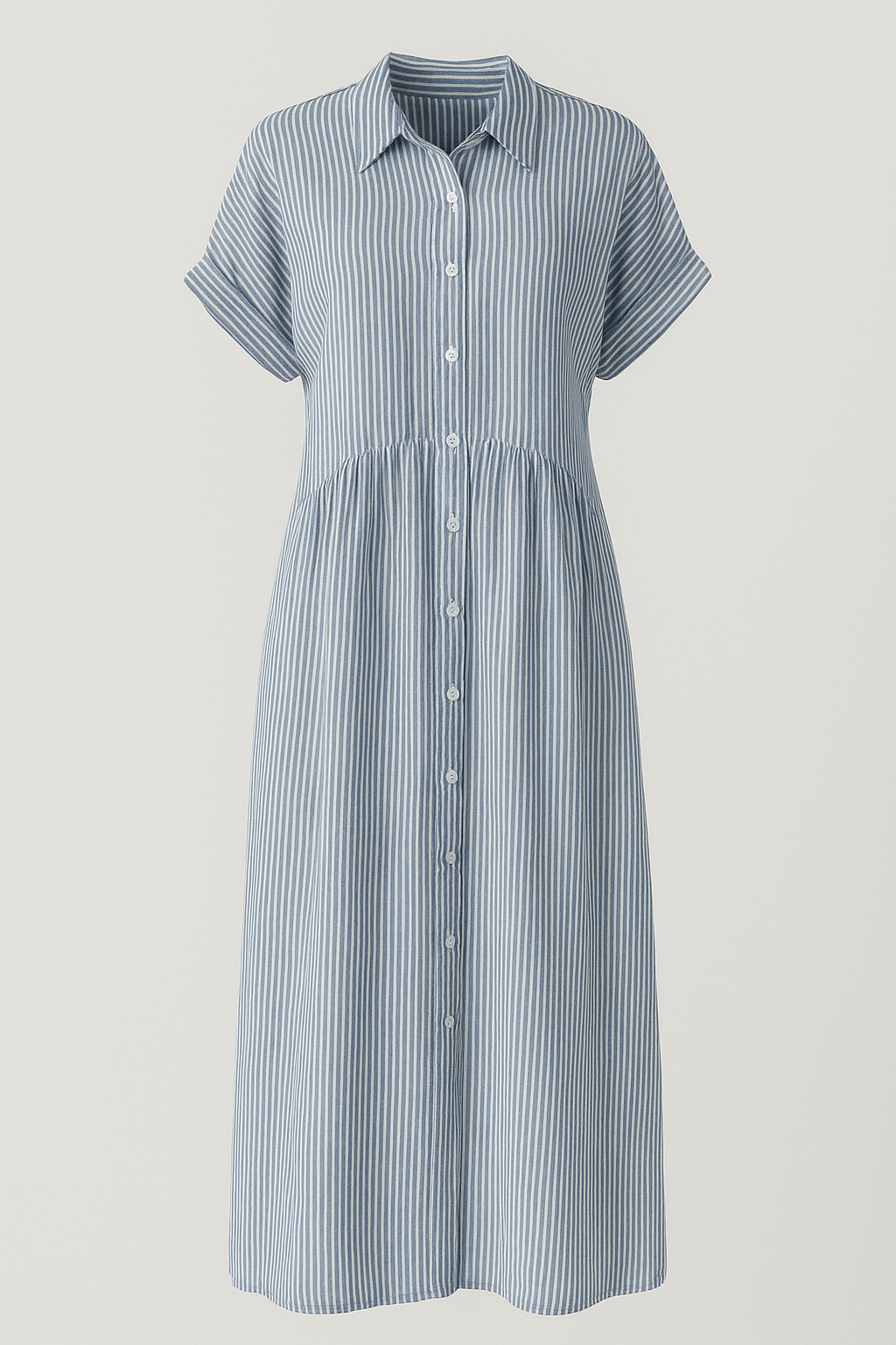 Corrine | Kvinders Elegant Midi Kjole med Lommer