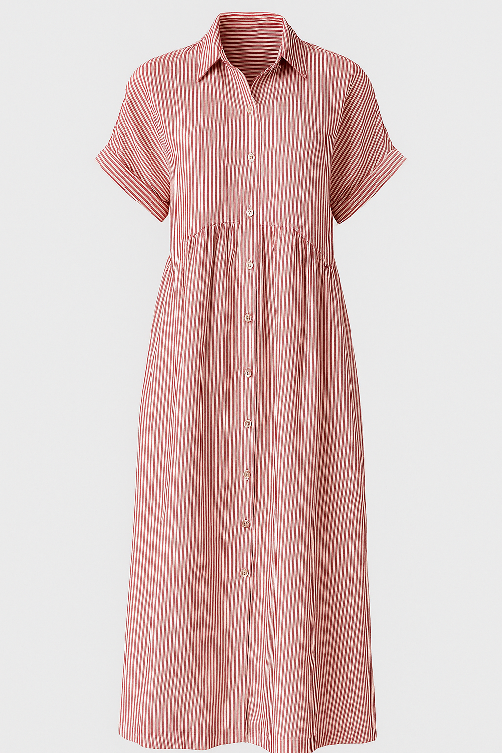 Corrine | Kvinders Elegant Midi Kjole med Lommer