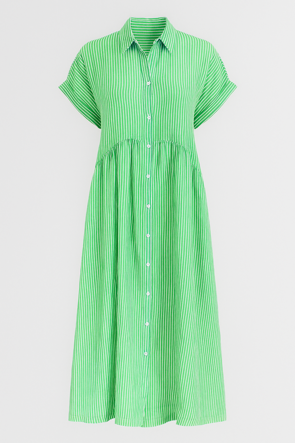 Corrine | Kvinders Elegant Midi Kjole med Lommer