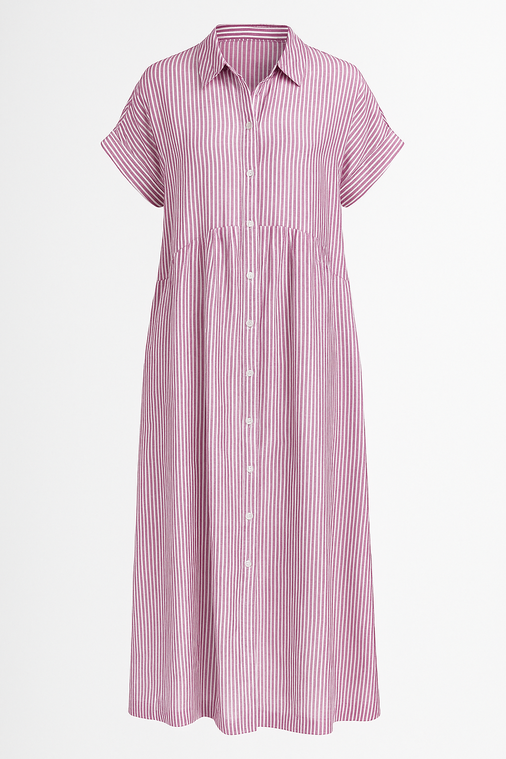 Corrine | Kvinders Elegant Midi Kjole med Lommer