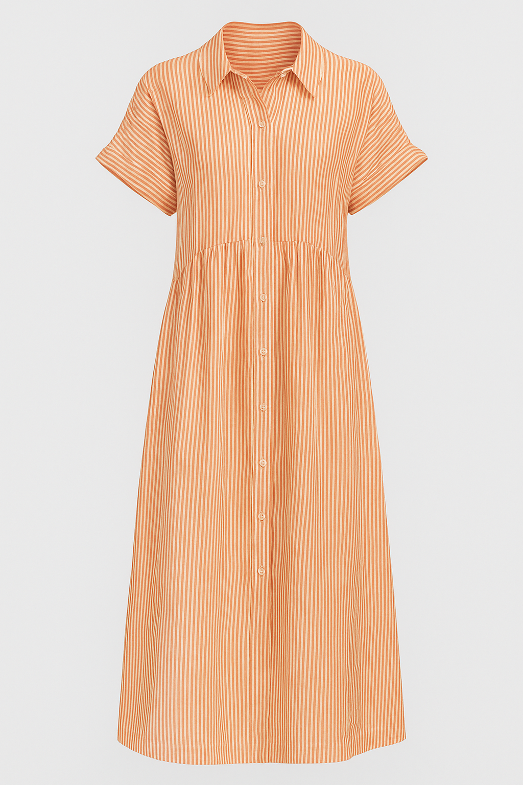 Corrine | Kvinders Elegant Midi Kjole med Lommer