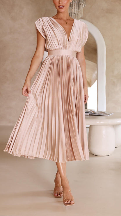 MARIA PLEATED DRESS