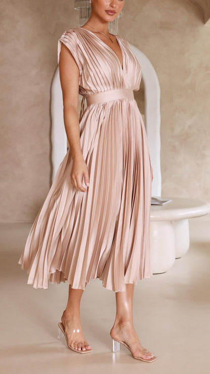 MARIA PLEATED DRESS