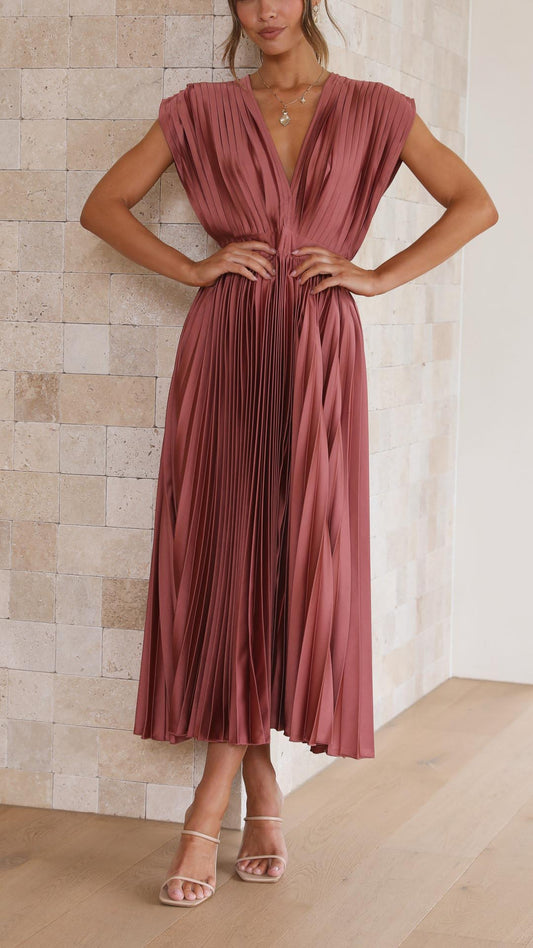 MARIA PLEATED DRESS