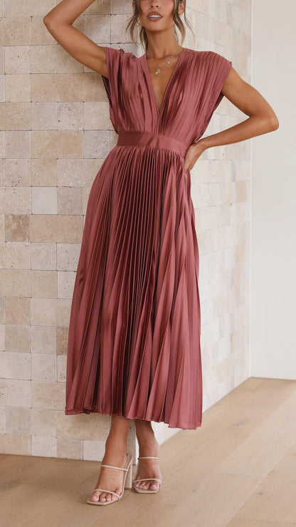 MARIA PLEATED DRESS