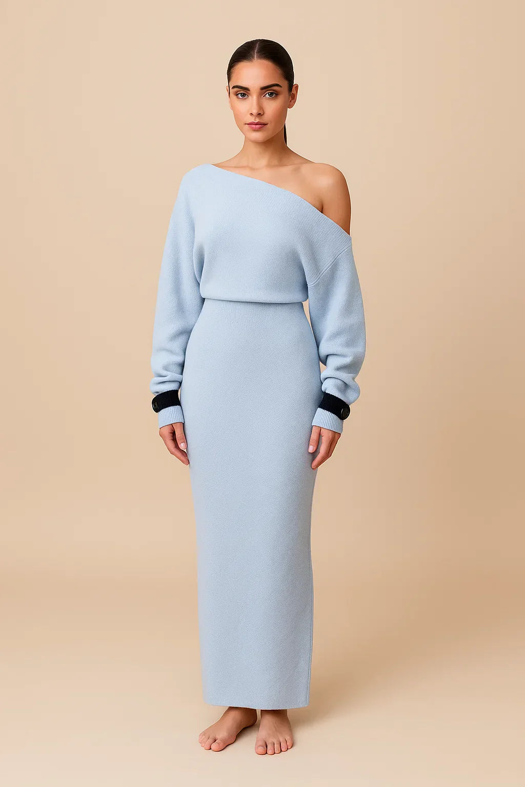 ZAFIRA OFF SHOULDER MAXI DRESS