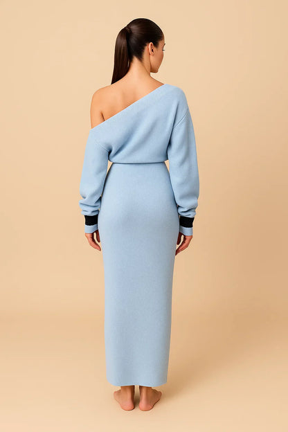 ZAFIRA OFF SHOULDER MAXI DRESS