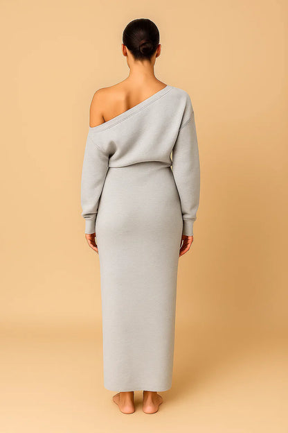 ZAFIRA OFF SHOULDER MAXI DRESS