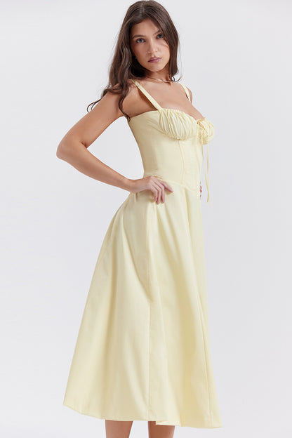 Women's Temperament Pure Color Fashionable High-end Suspender Dress Skirt