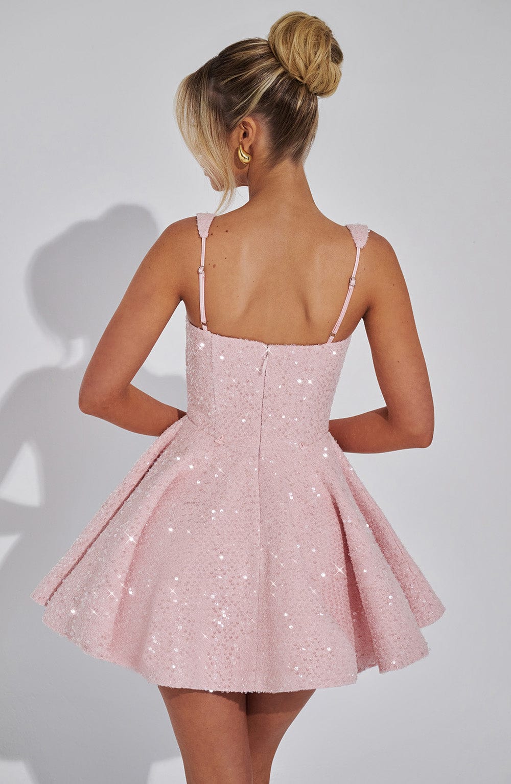 MINI BOW GLITTER DRESS