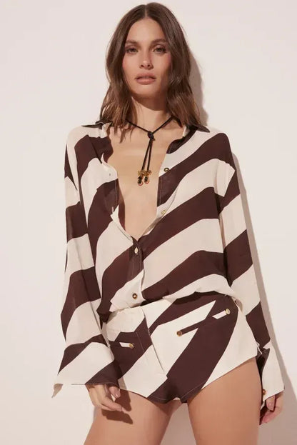 ZEBRA PRINT SHORT SET